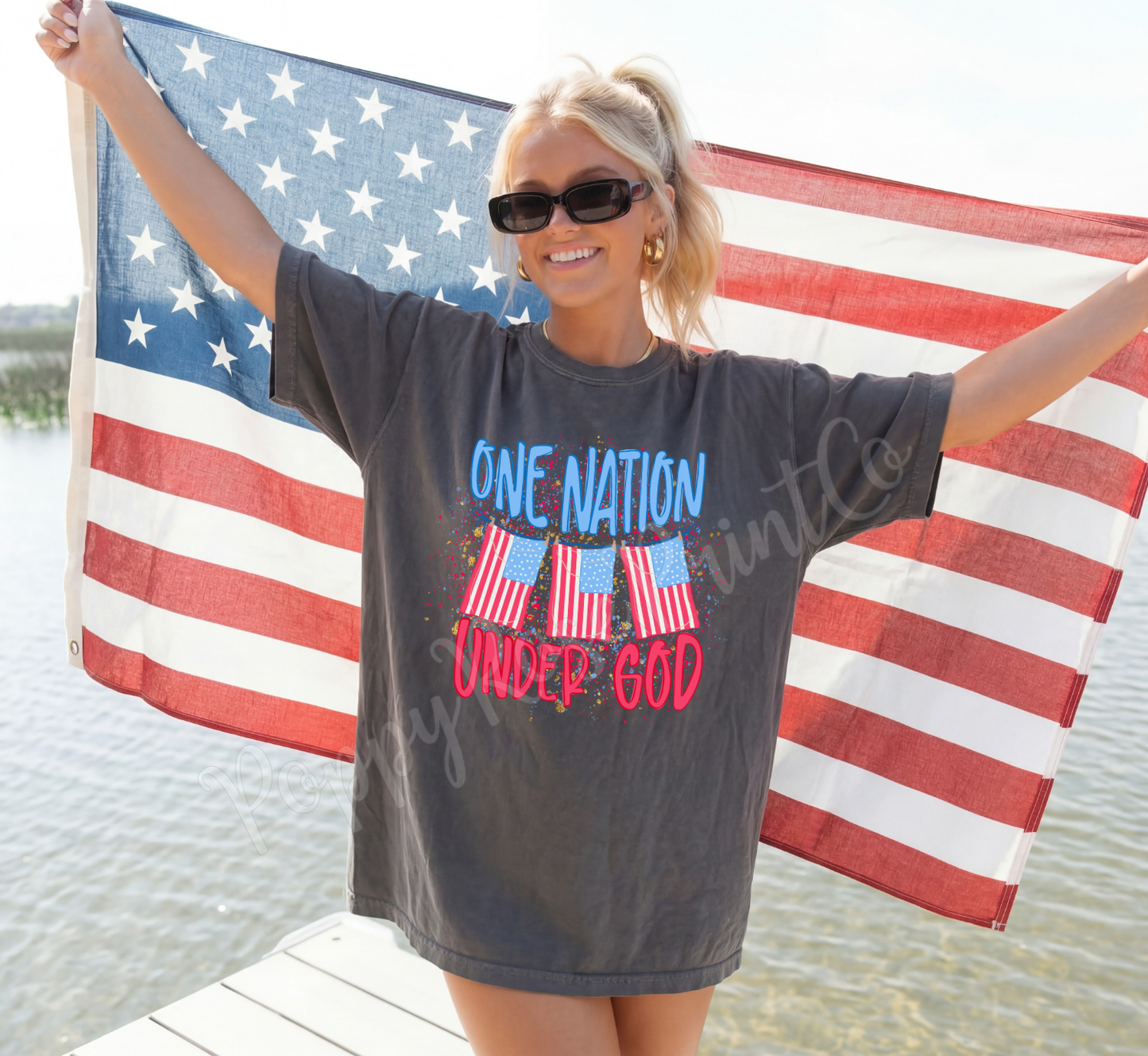 One Nation Under God Comfort Colors Shirt