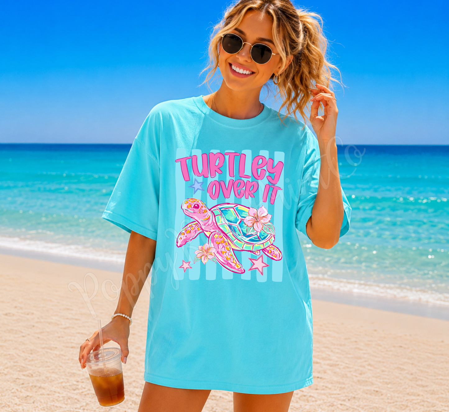 Turtley Over It Comfort Colors Shirt