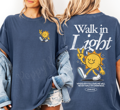 Walk In Light Front & Back Shirt Comfort Colors