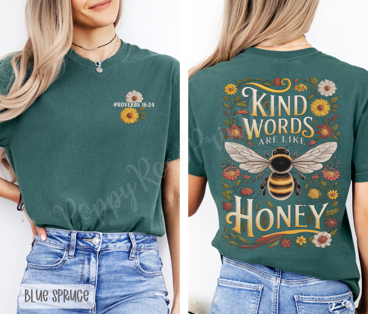 Kind Words Like Honey Comfort Colors Shirt