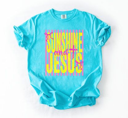 Sunshine and Jesus Comfort Colors Shirt