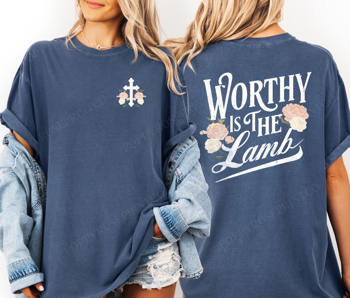 Worthy is The Lamb Comfort Colors Shirt