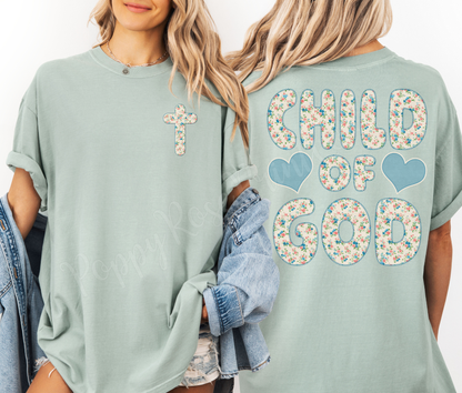 Child of God Front & Back Shirt Comfort Colors