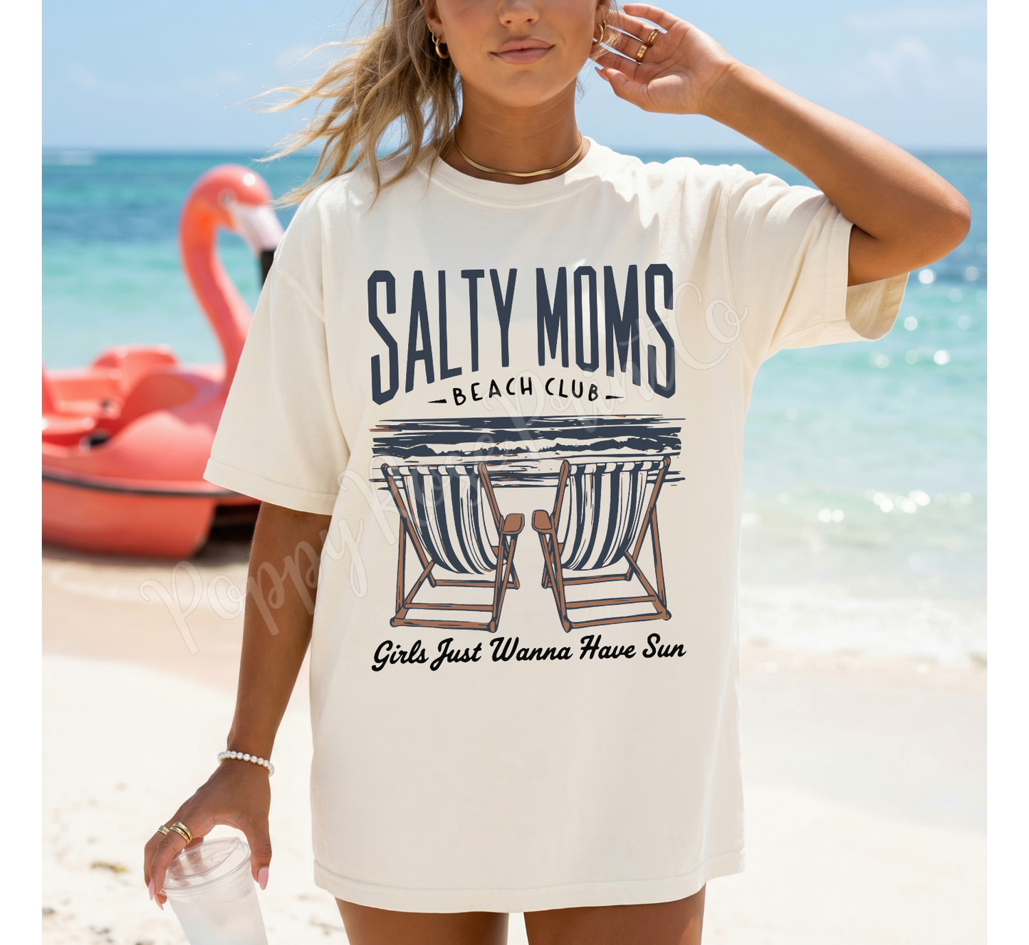 Salty Moms Beach Club Comfort Colors Shirt