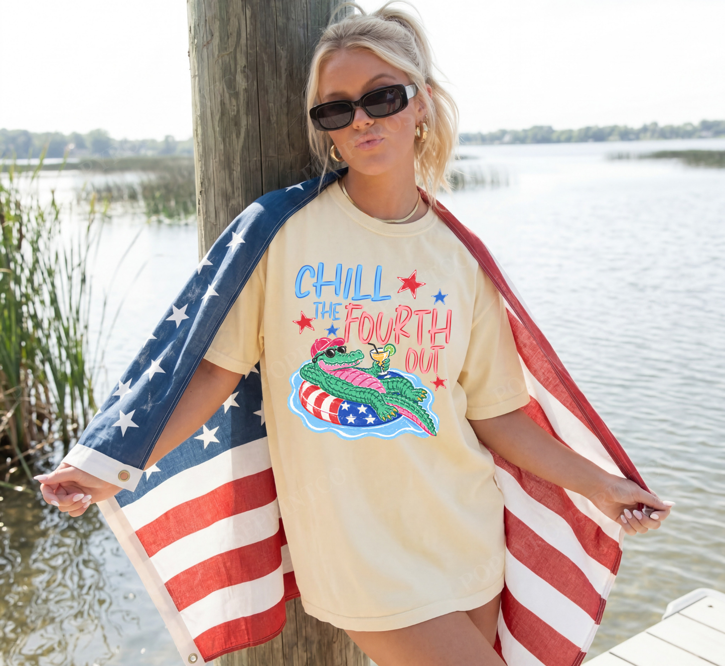 Chill the 4th Out Comfort Colors Shirt