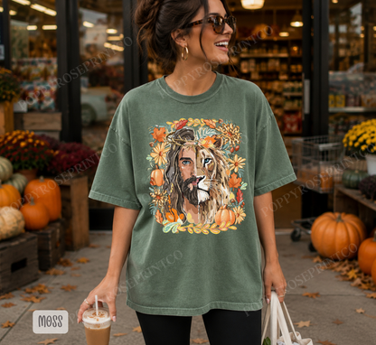 Fall Lion of Judah Comfort Colors Shirt