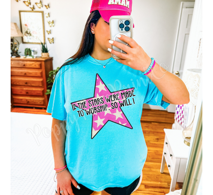 Stars Made to Worship Comfort Colors Shirt