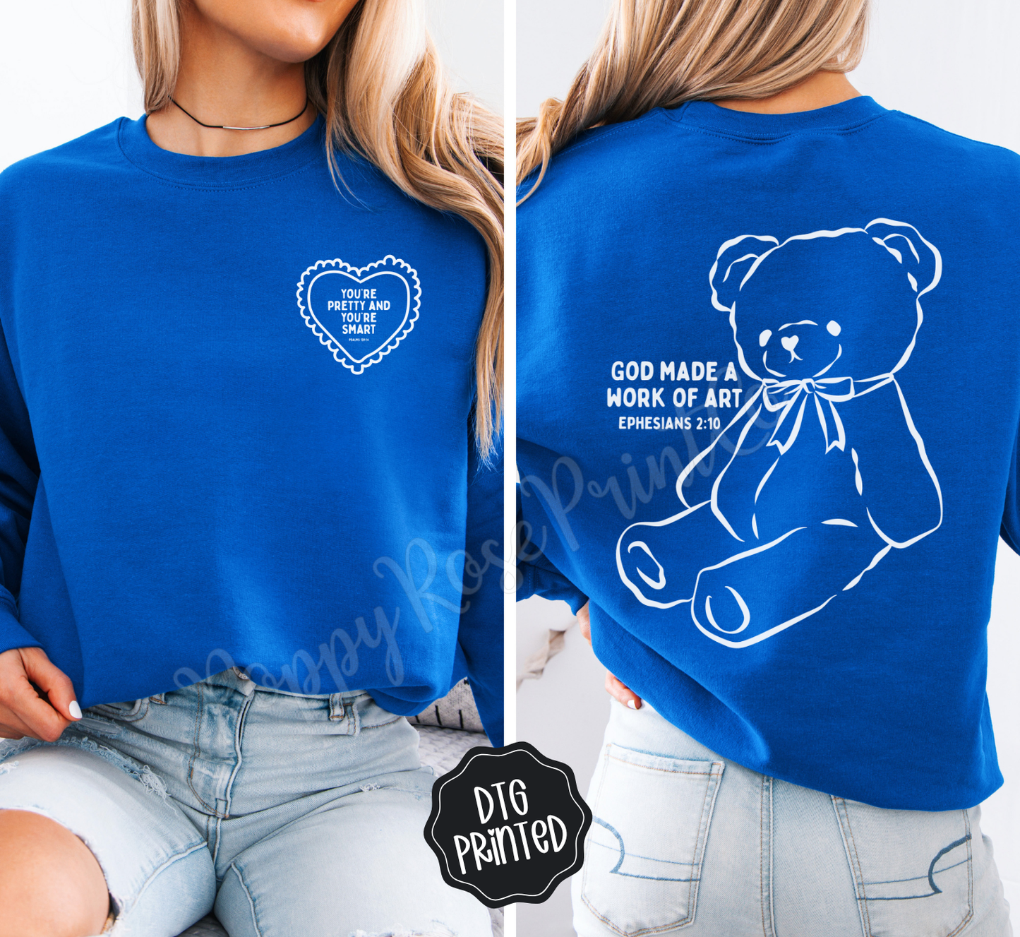 You're Pretty and You're Smart Front & Back Sweatshirt