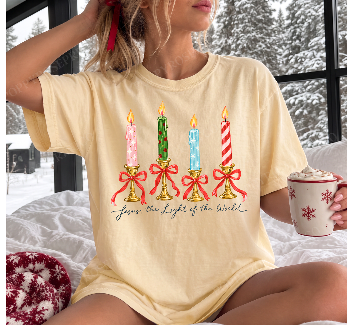 Jesus Is The Light Comfort Colors Shirt