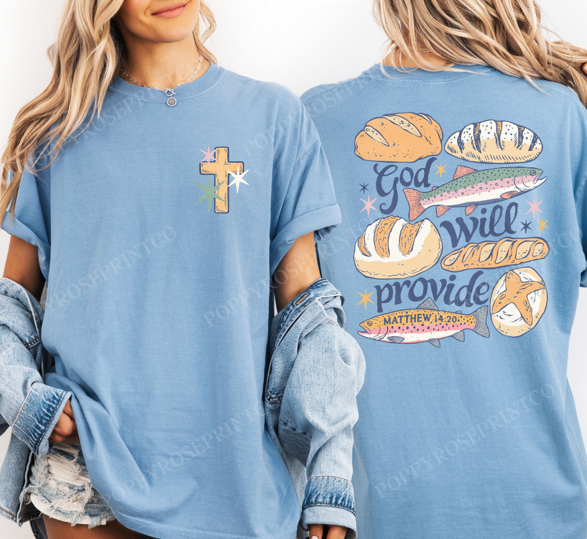 God will Provide Comfort Colors Shirt