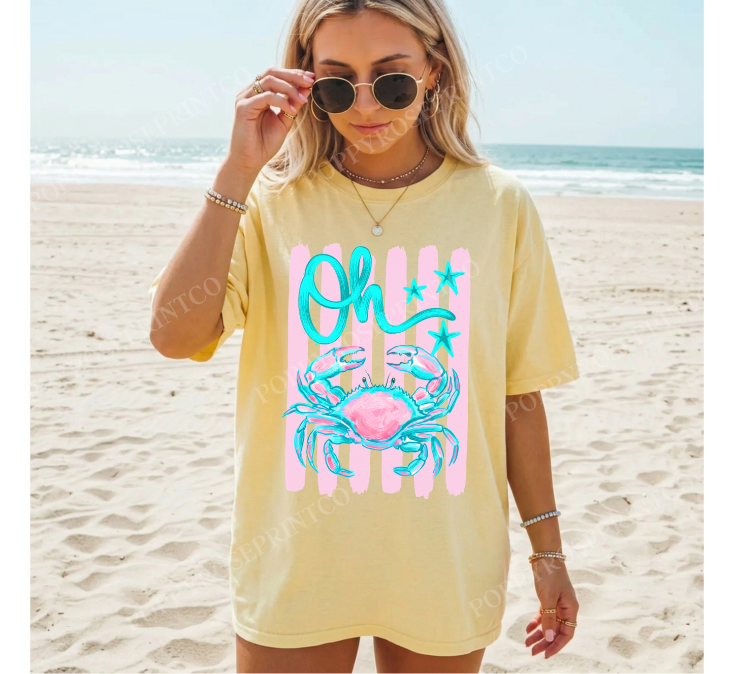 Oh Crab Comfort Colors Shirt