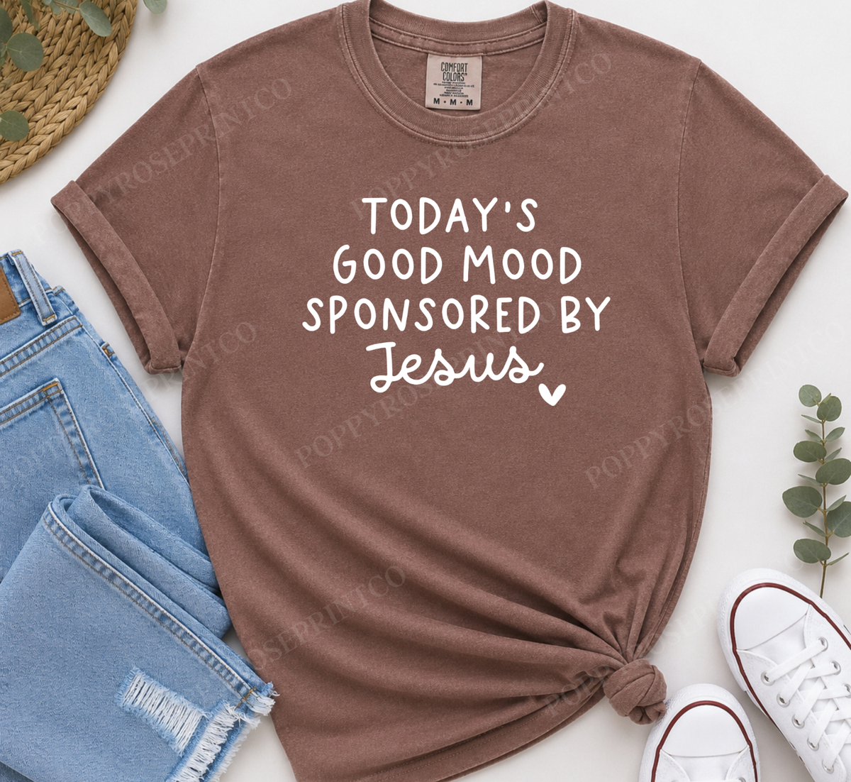 Today's Good Mood Sponsored by Jesus Comfort Colors Shirt