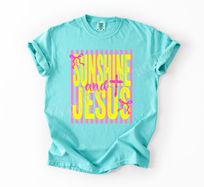 Sunshine and Jesus Comfort Colors Shirt