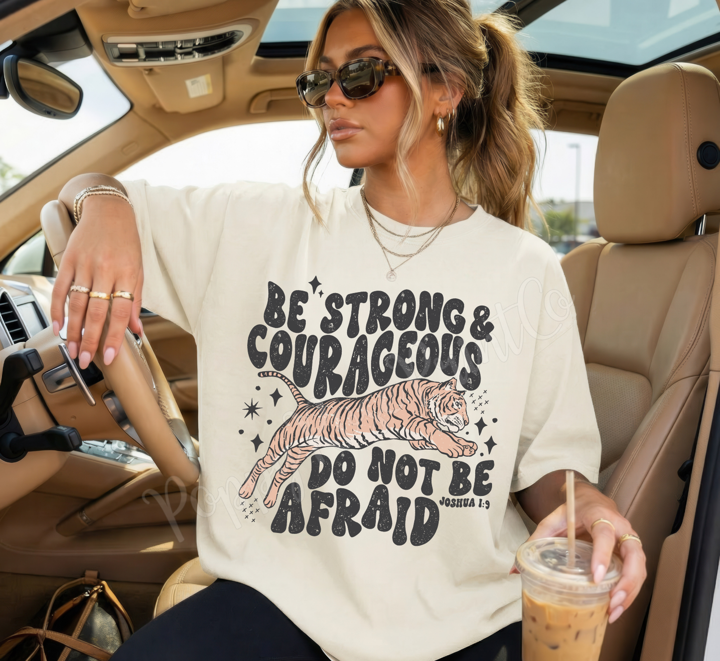 Be Strong & Courageous Comfort Colors Shirt