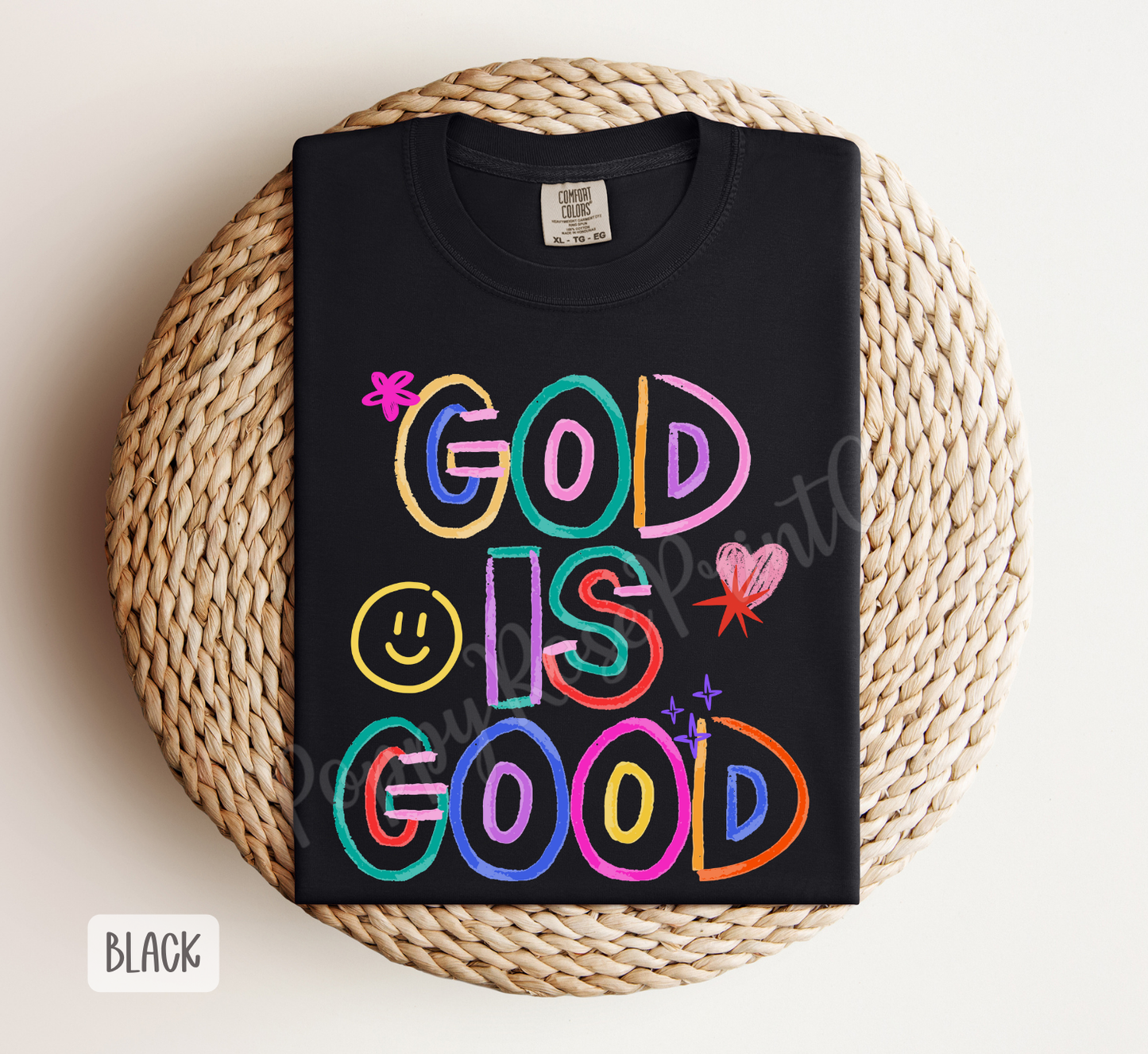 Neon God is Good Comfort Colors Shirt