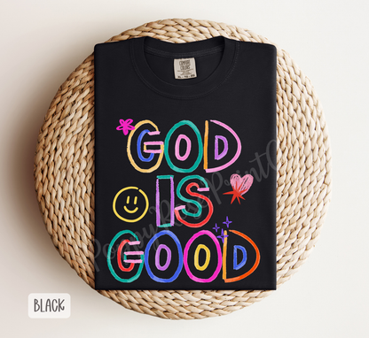 Neon God is Good Comfort Colors Shirt