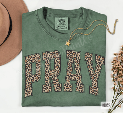 Leopard Pray Comfort Colors Shirt