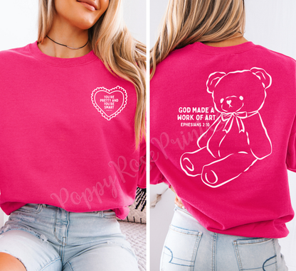 You're Pretty and You're Smart Front & Back Sweatshirt
