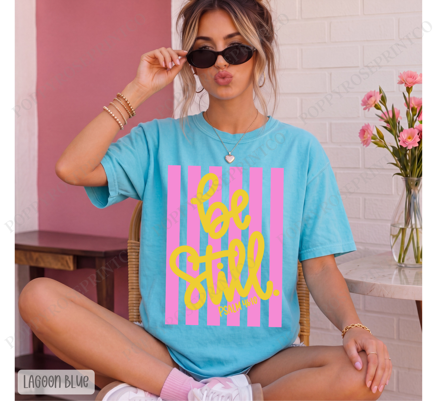 Be Still Stripes Comfort Colors Shirt