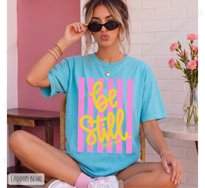Be Still Stripes Comfort Colors Shirt