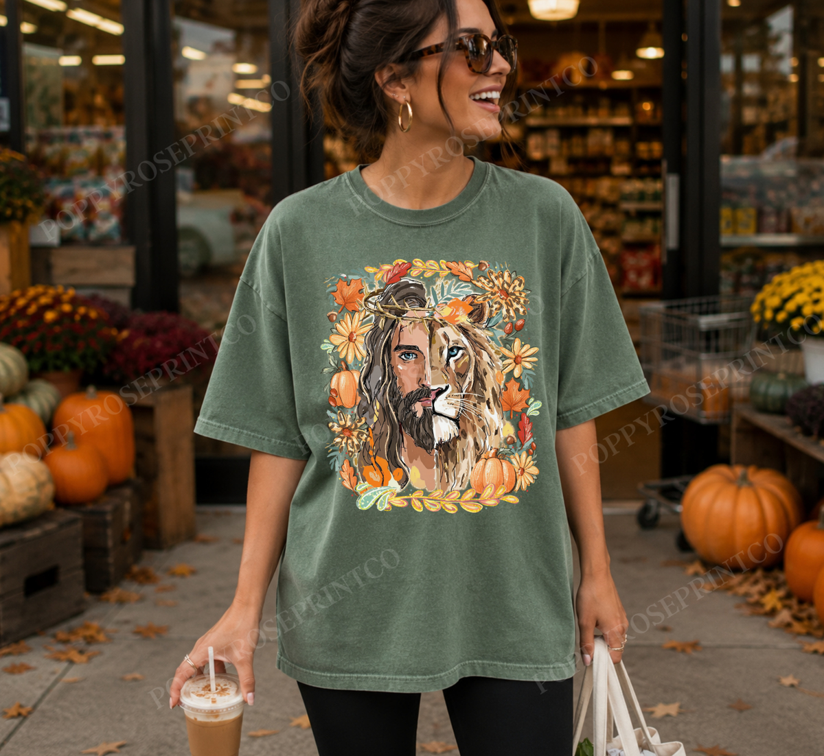 Fall Lion of Judah Comfort Colors Shirt