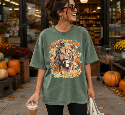 Fall Lion of Judah Comfort Colors Shirt
