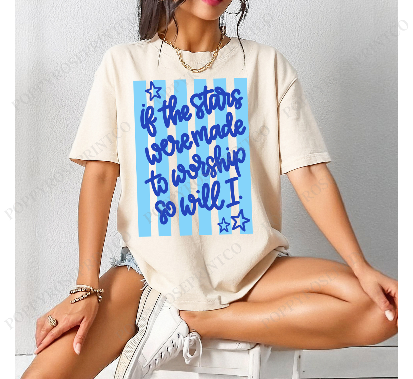 If The Star Stripes Comfort Colors Shirt