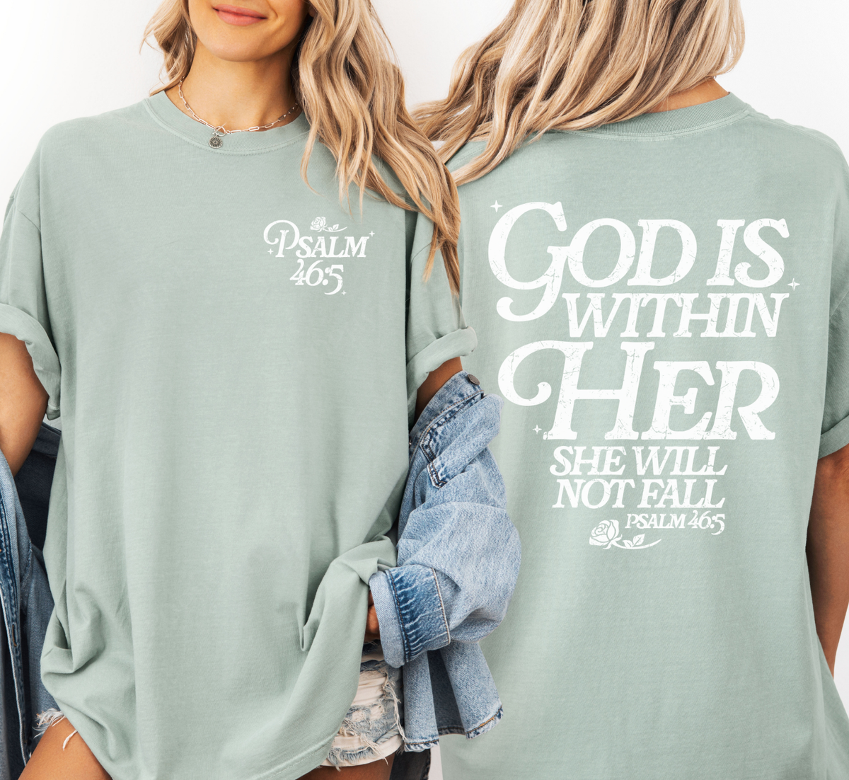 God is Within Her Comfort Colors Shirt