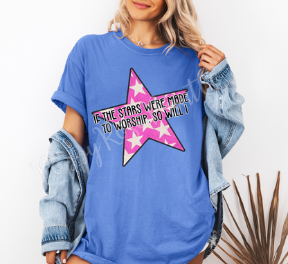 Stars Made to Worship Comfort Colors Shirt