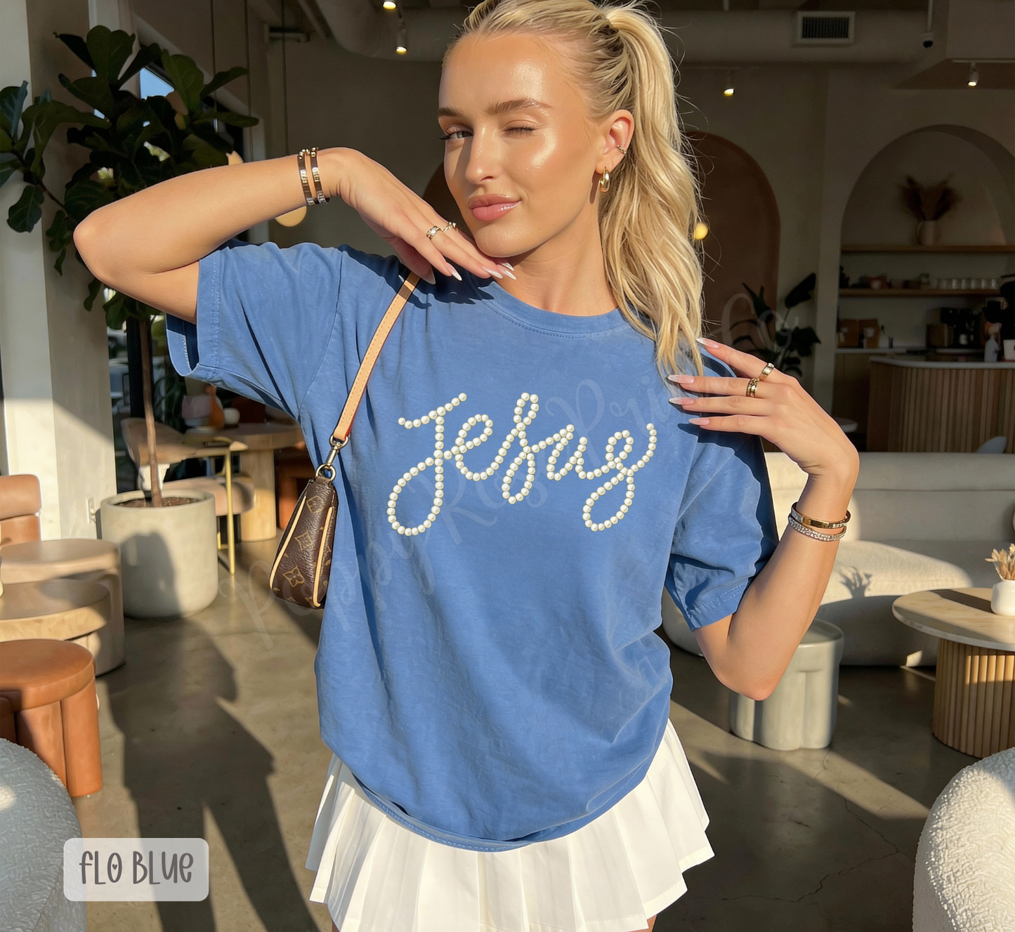 Faux Pearl Jesus Comfort Colors Shirt