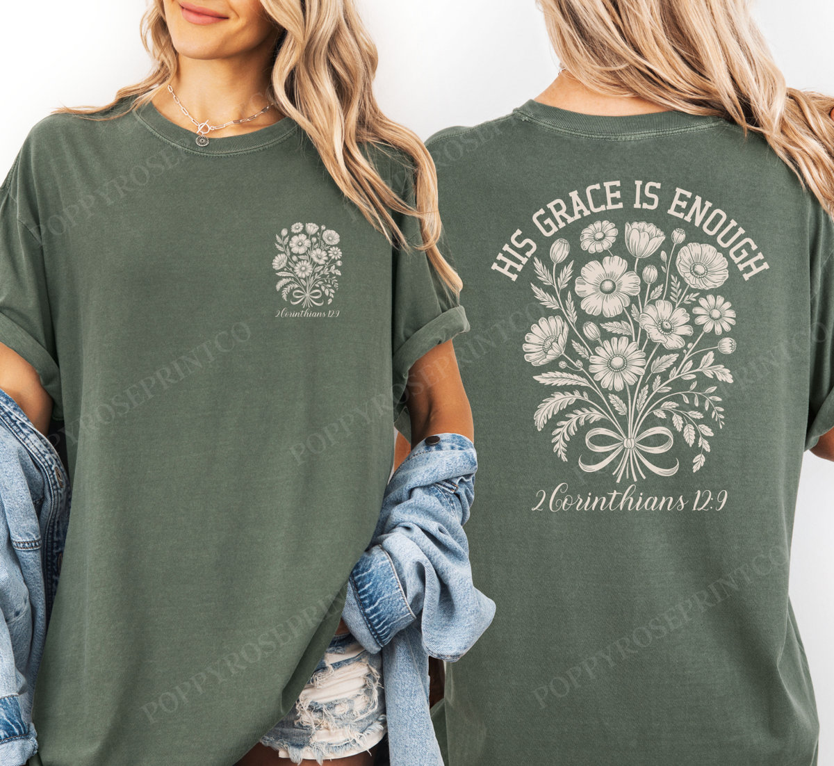 His Grace is Enough Comfort Colors Shirt