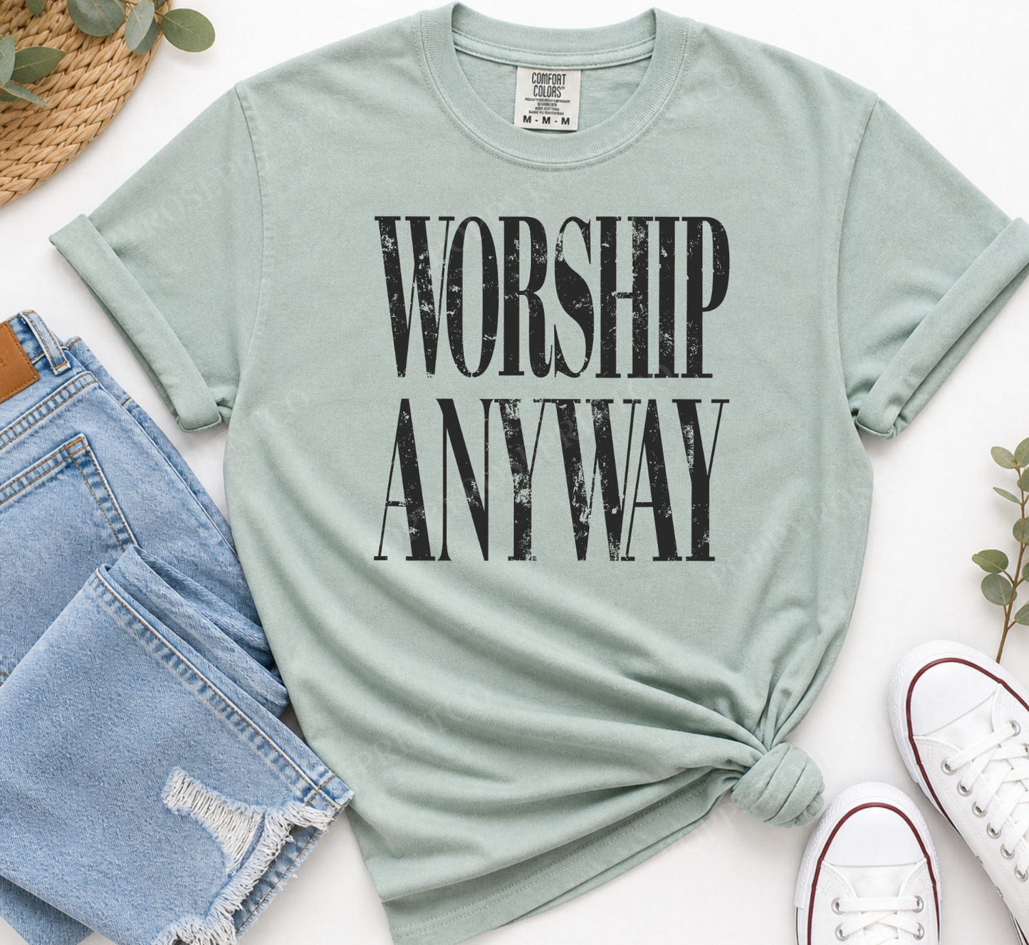Worship Anyway Comfort Colors Shirt