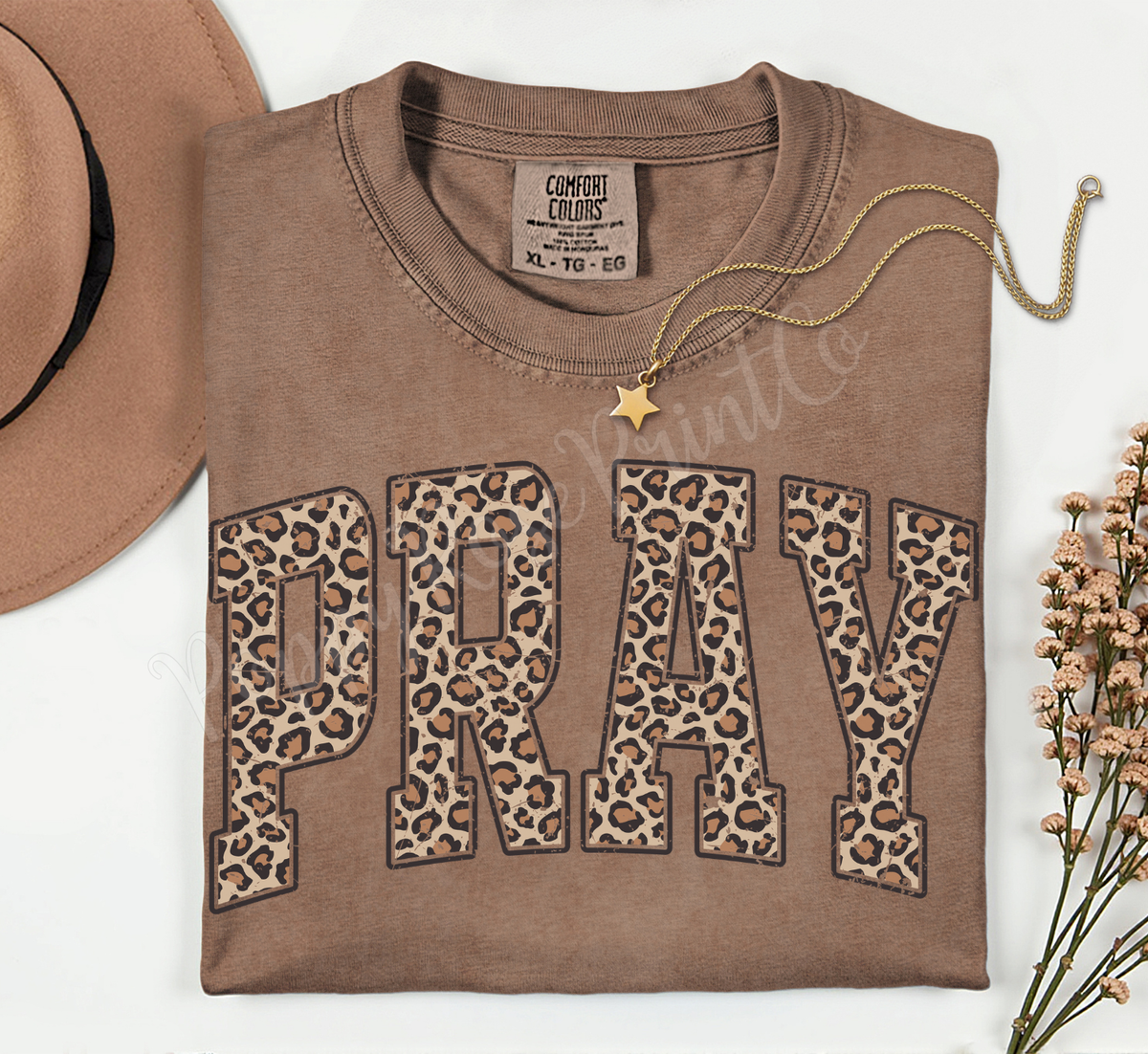 Leopard Pray Comfort Colors Shirt