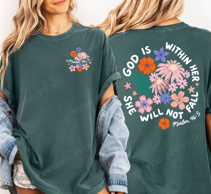 God is Within Her Comfort Colors Shirt