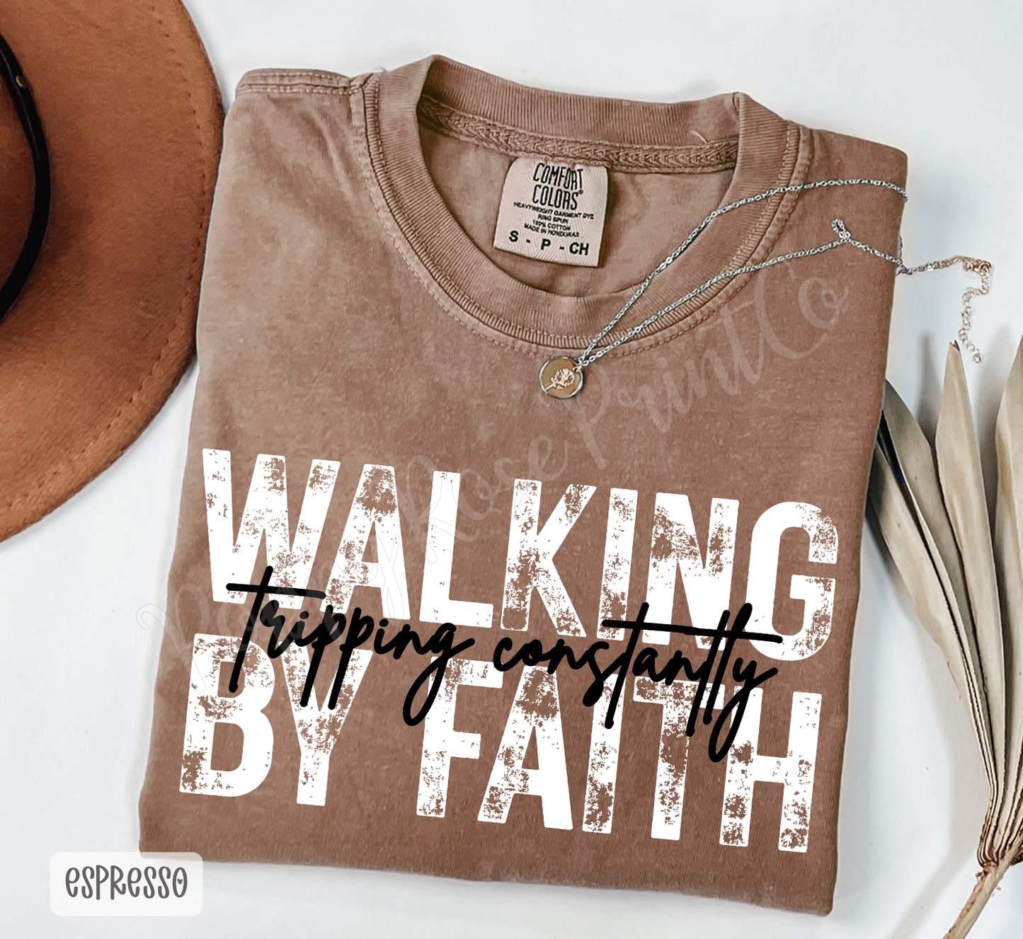 Walking by Faith Comfort Colors Shirt
