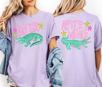 Preppy Later Gator Shirt Comfort Colors