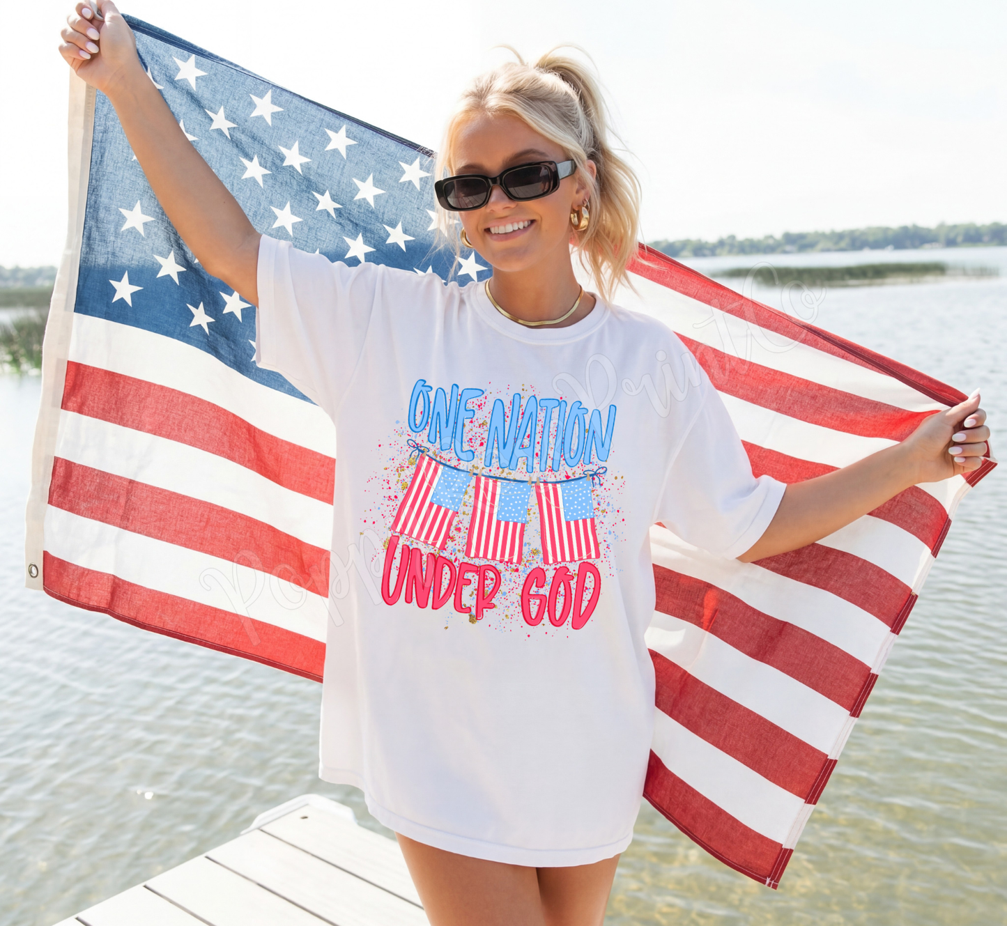 One Nation Under God Comfort Colors Shirt