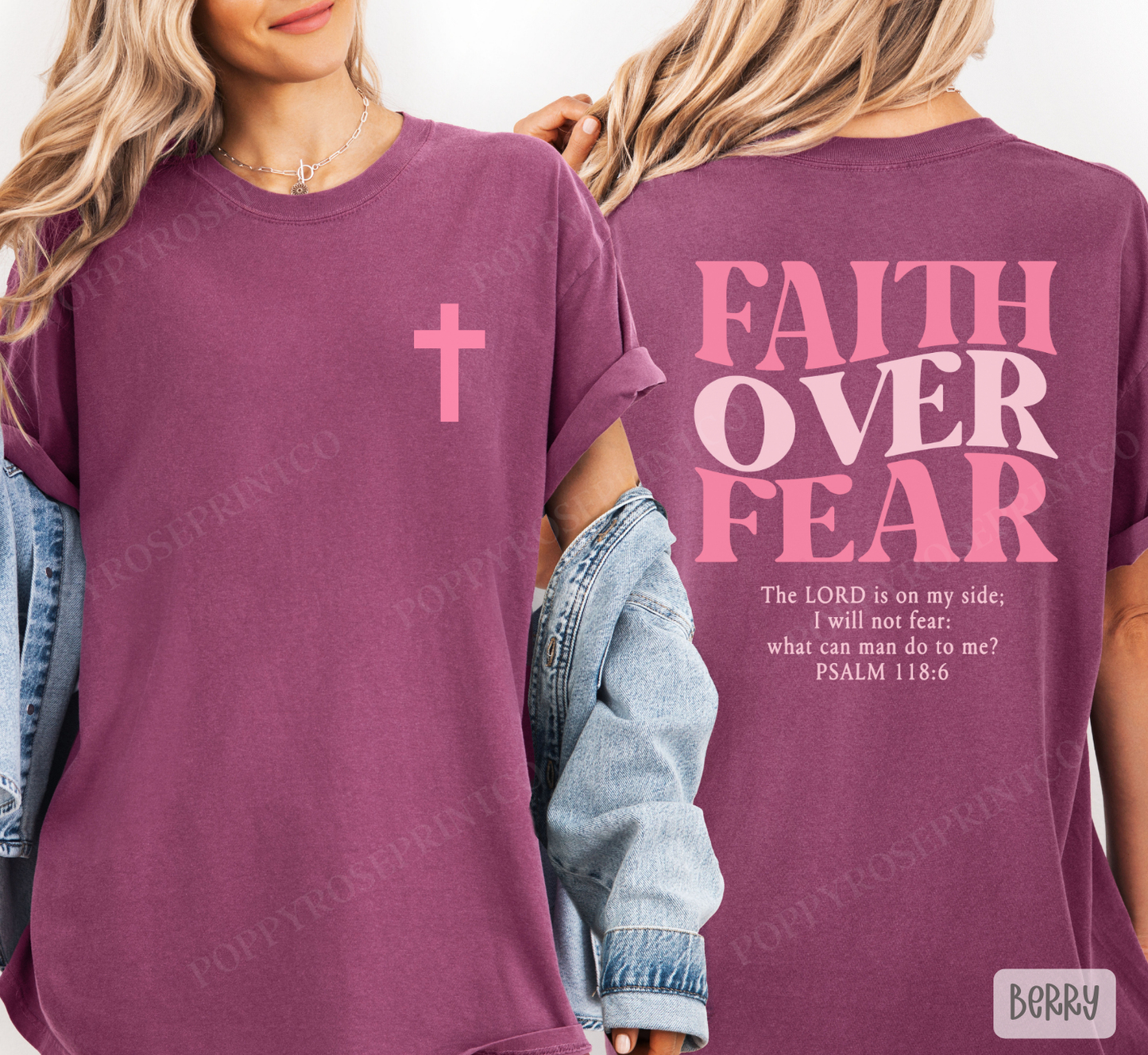 Faith over Fear Comfort Colors Shirt