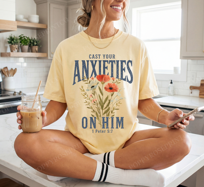 Cast Your Anxieties Comfort Colors Shirt