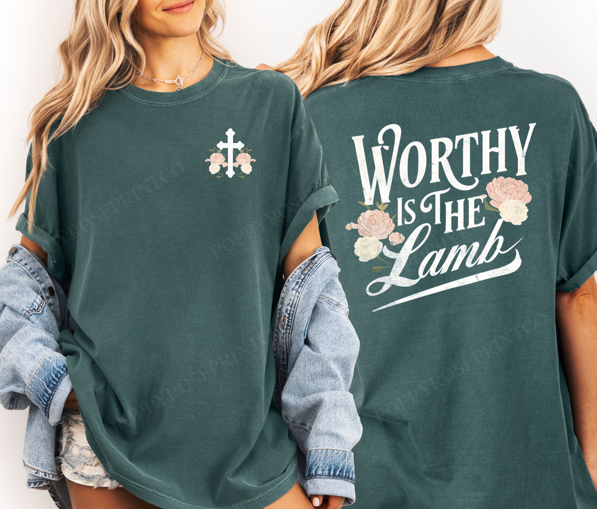 Worthy is The Lamb Comfort Colors Shirt