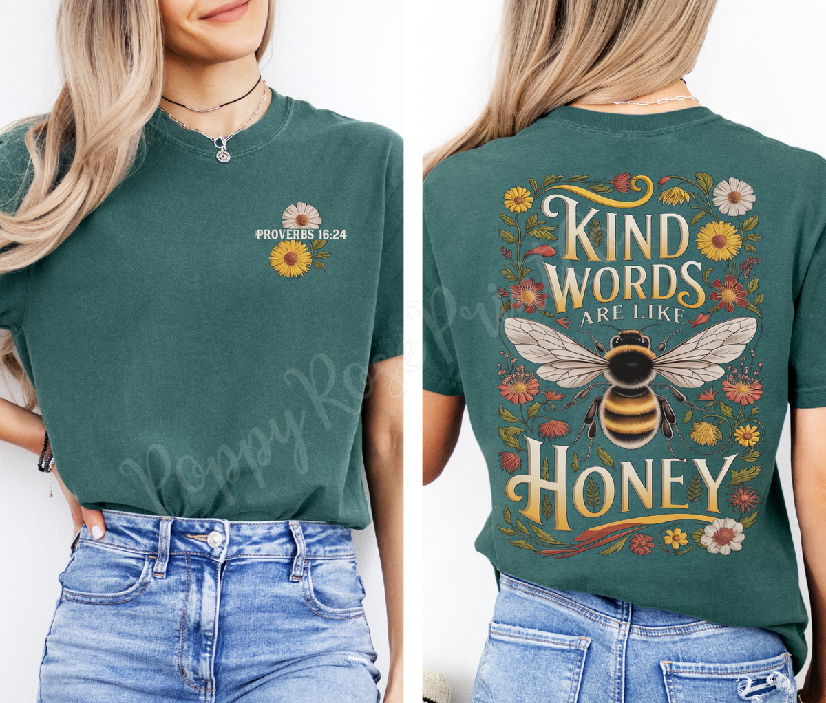 Kind Words Like Honey Comfort Colors Shirt