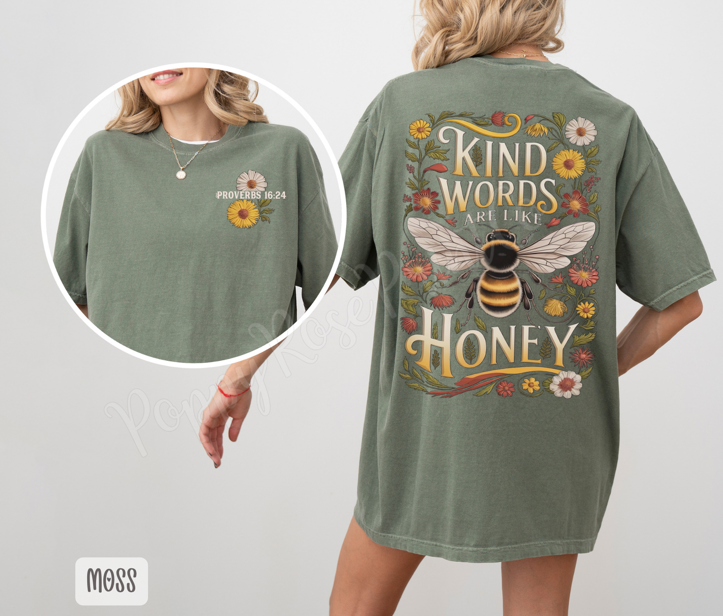 Kind Words Like Honey Comfort Colors Shirt