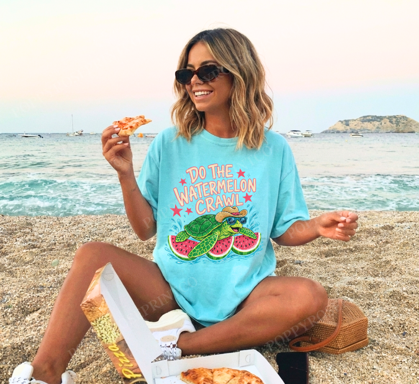 Watermelon Crawl Comfort Colors Shirt