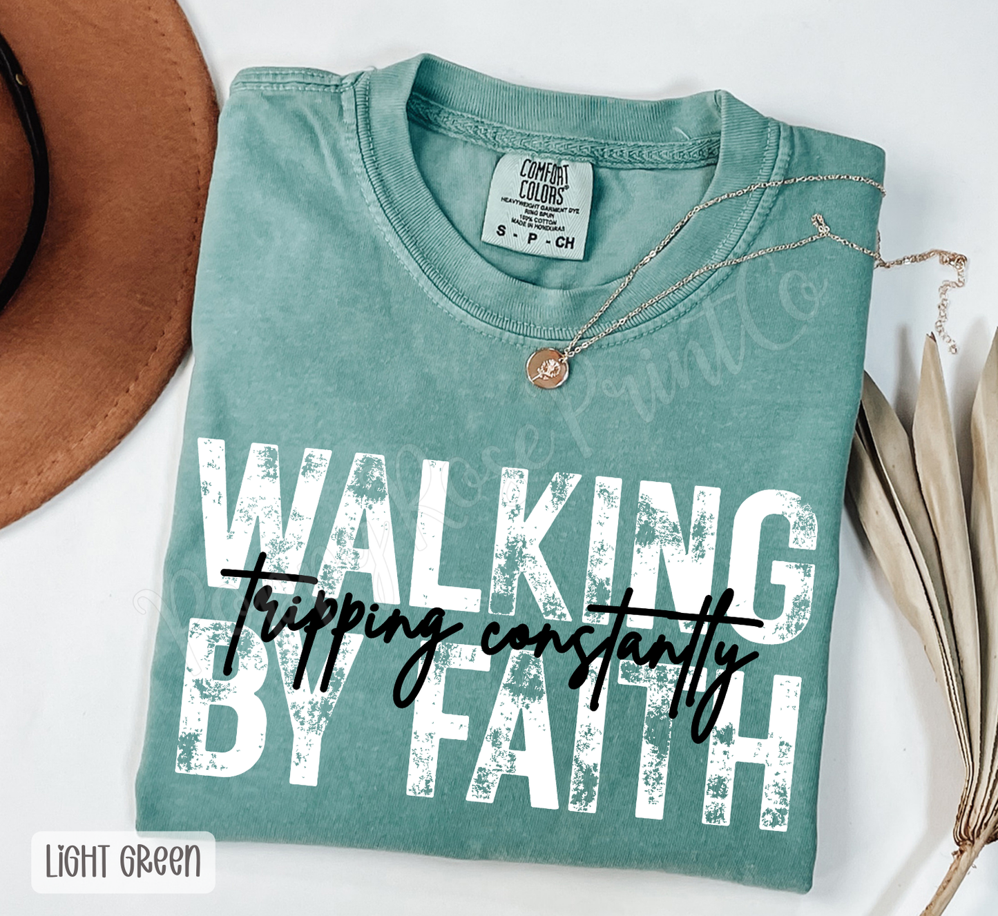 Walking by Faith Comfort Colors Shirt