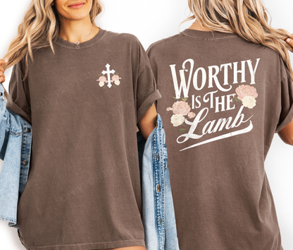 Worthy is The Lamb Comfort Colors Shirt