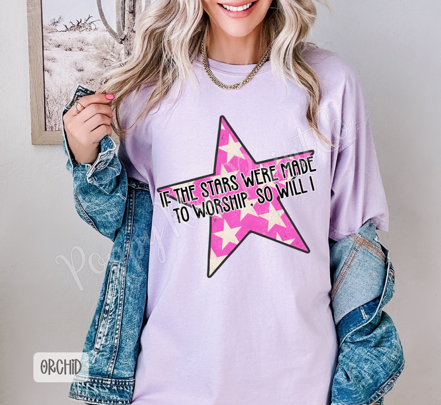Stars Made to Worship Comfort Colors Shirt