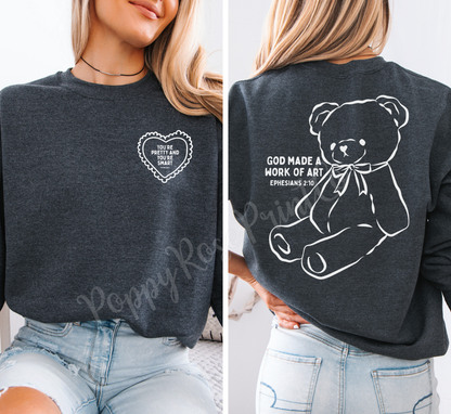 You're Pretty and You're Smart Front & Back Sweatshirt