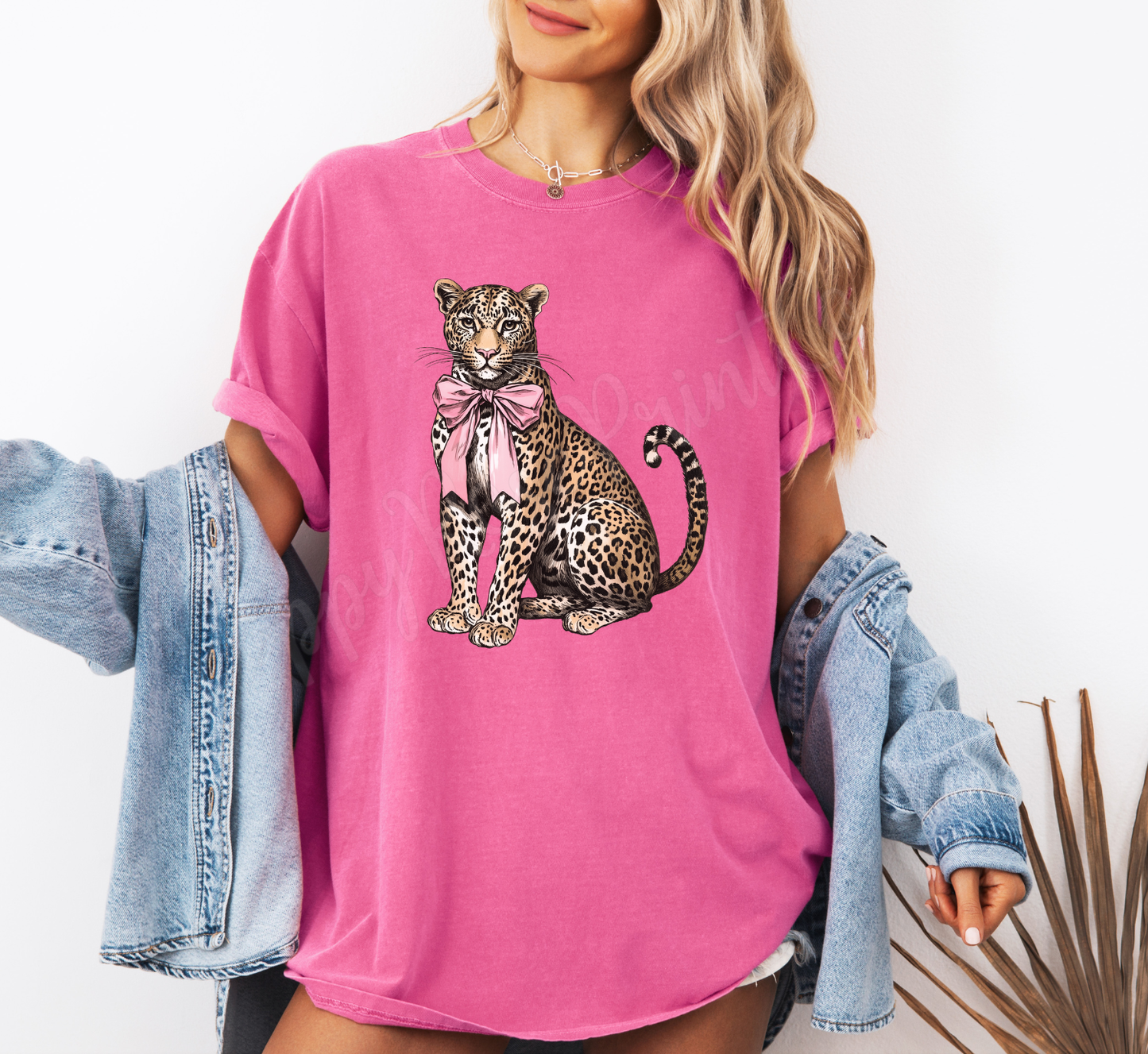 Coquette Leopard Comfort Colors Shirt