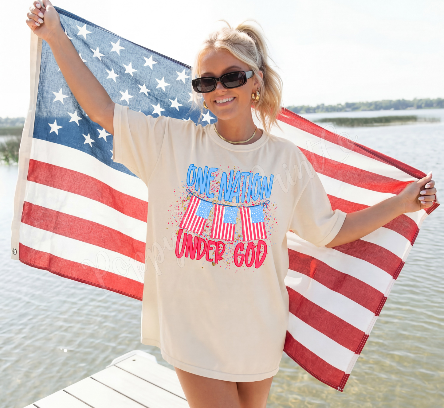 One Nation Under God Comfort Colors Shirt