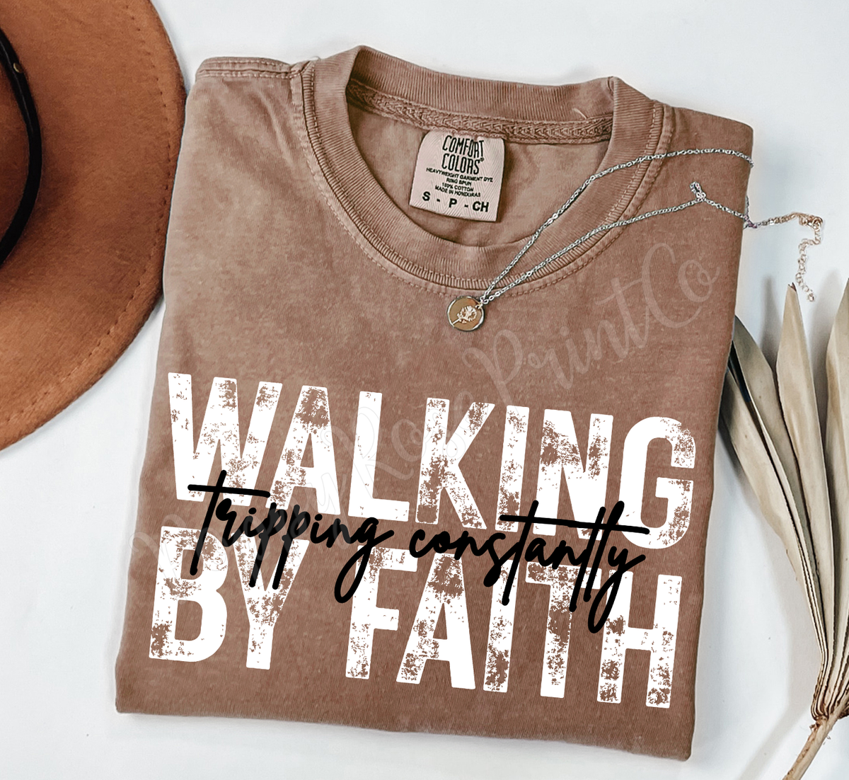 Walking by Faith Comfort Colors Shirt